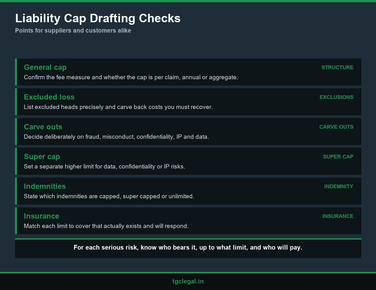 liability cap drafting checks and super cap options