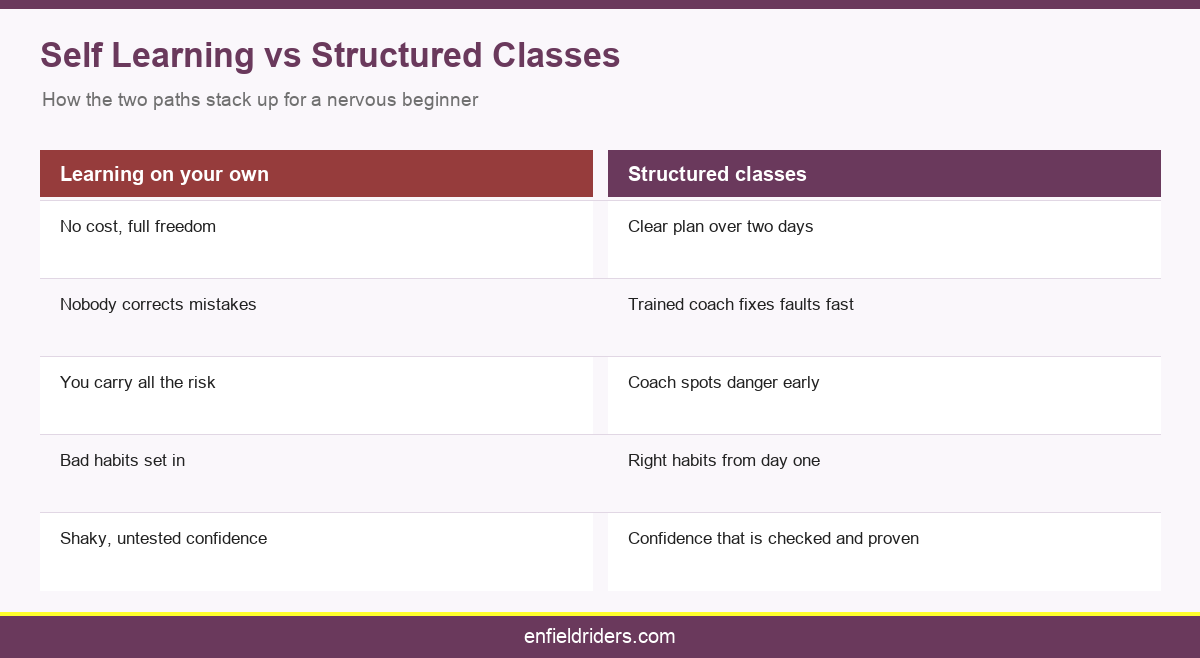 Self Learning vs Structured Classes