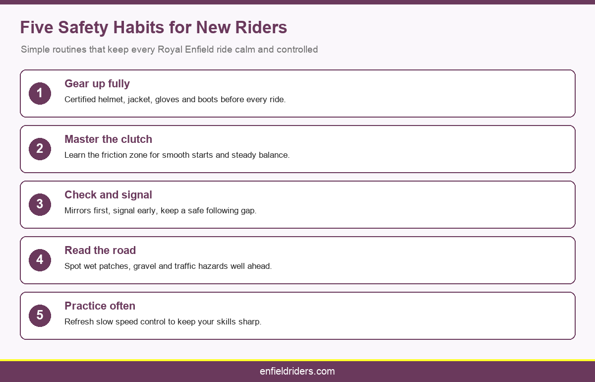 Five Safety Habits for New Riders